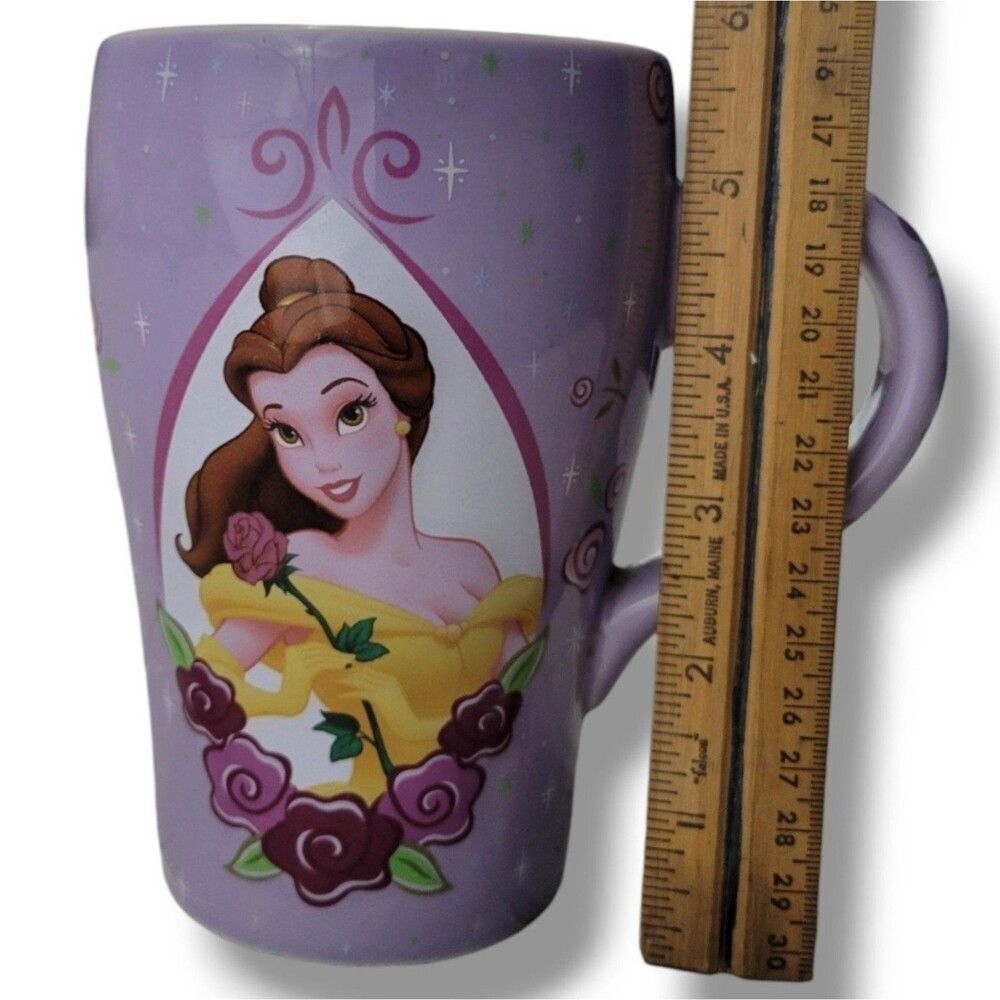 Monogram Mug Disney Mug Princess Belle Mug Disney's Beauty And The Beast Cup EUC - Picture 8 of 9